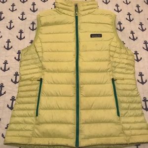 Patagonia Down Vest - lime / yellow - size M